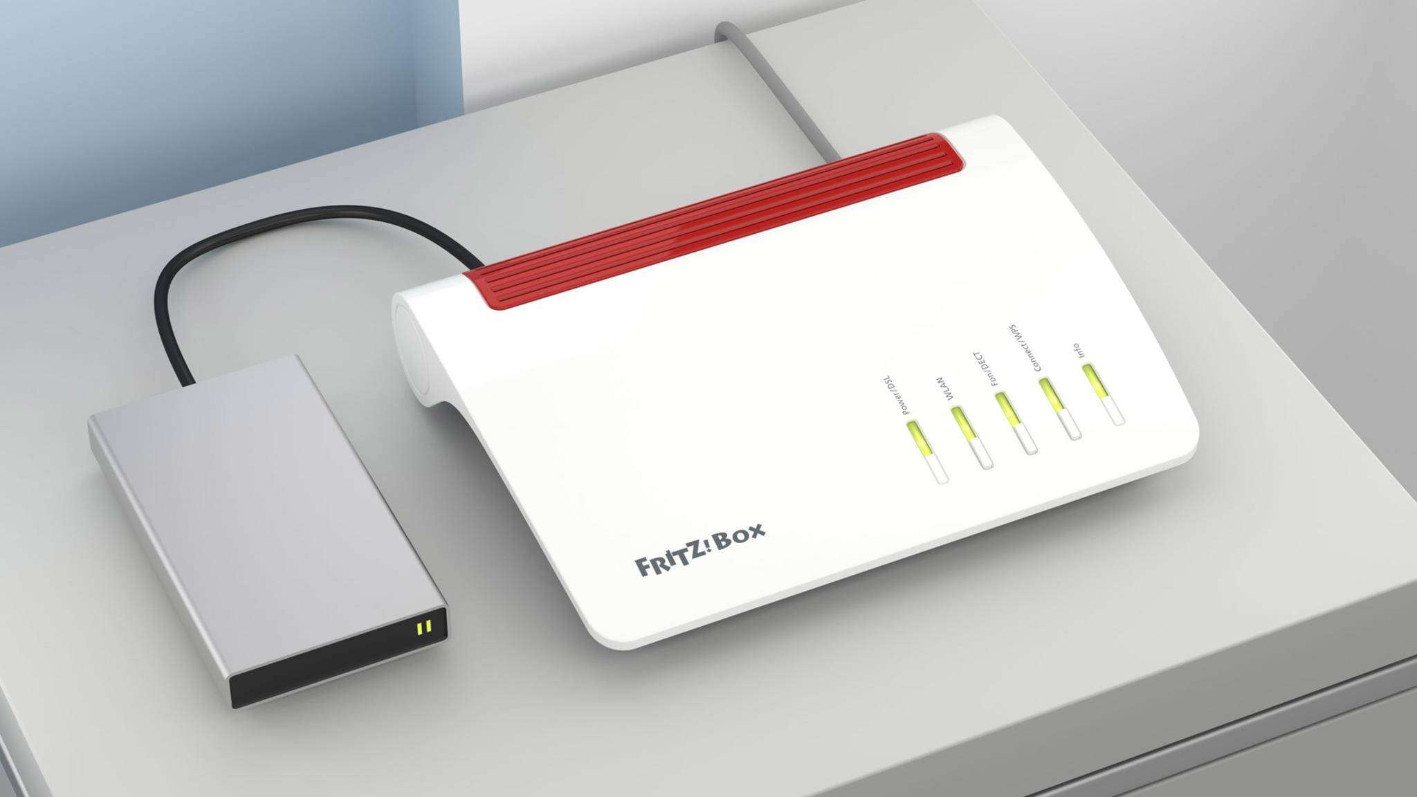 FRITZ!Nas mit externer USB-Festplatte FRITZ!Nas mit externer USB-Festplatte